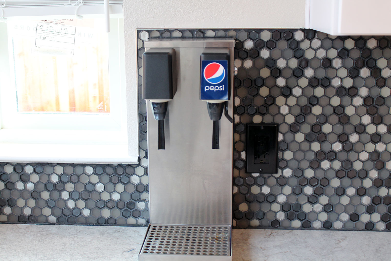 Pepsi dispenser installed by Prestige Homes & Remodel in Santa Rosa, CA.